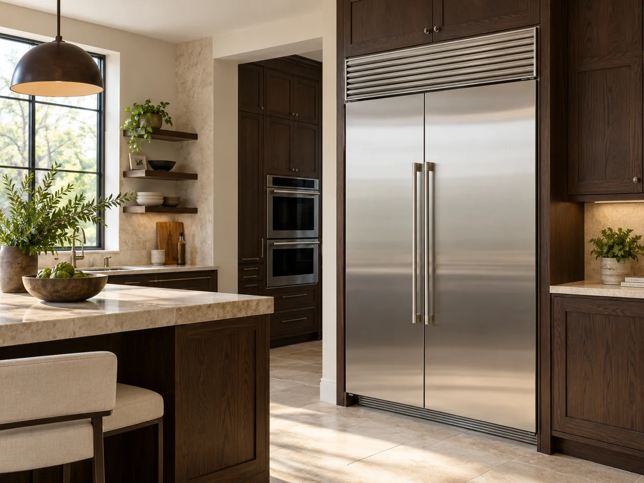 Illustration of a Sub-Zero refrigerator