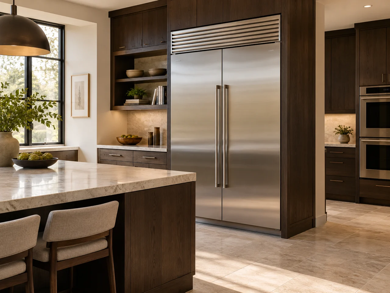 Illustration of a Sub-Zero refrigerator