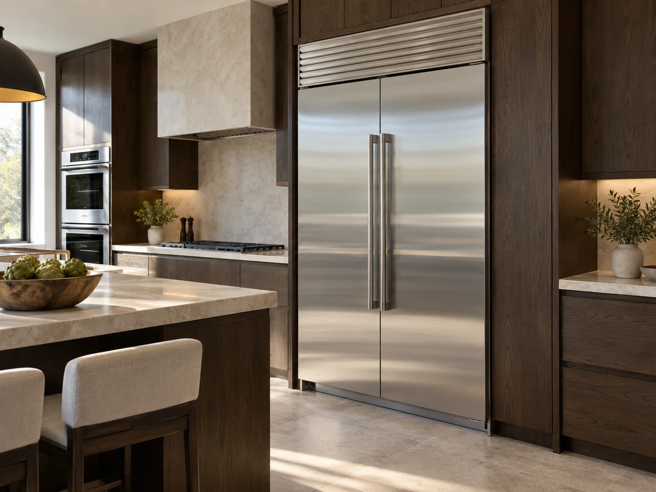 Illustration of a Sub-Zero refrigerator